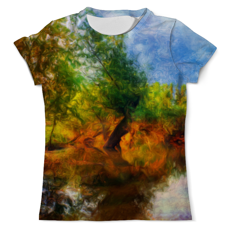 Printio Футболка с полной запечаткой (мужская) Дерево у озера printio футболка с полной запечаткой мужская дом у озера
