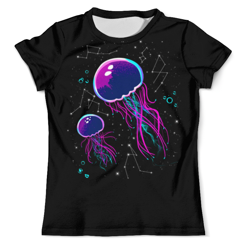 Printio Футболка с полной запечаткой (мужская) Космические медузы мужская футболка влюбленные медузы l черный