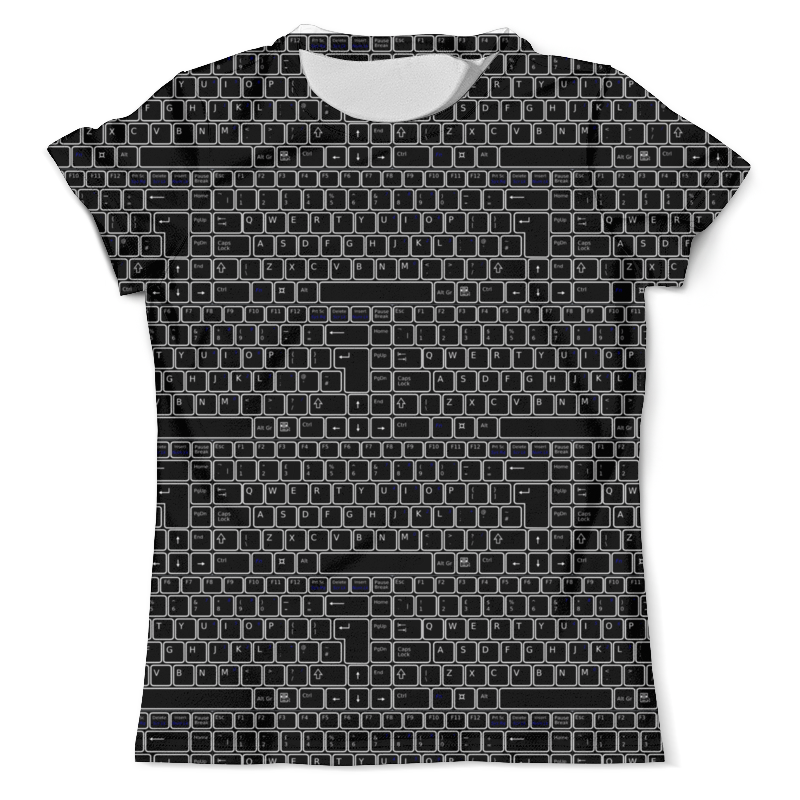 Printio Футболка с полной запечаткой (мужская) Наука программист клавиатура keyboard черно белая printio футболка с полной запечаткой мужская футболка наука побеждать