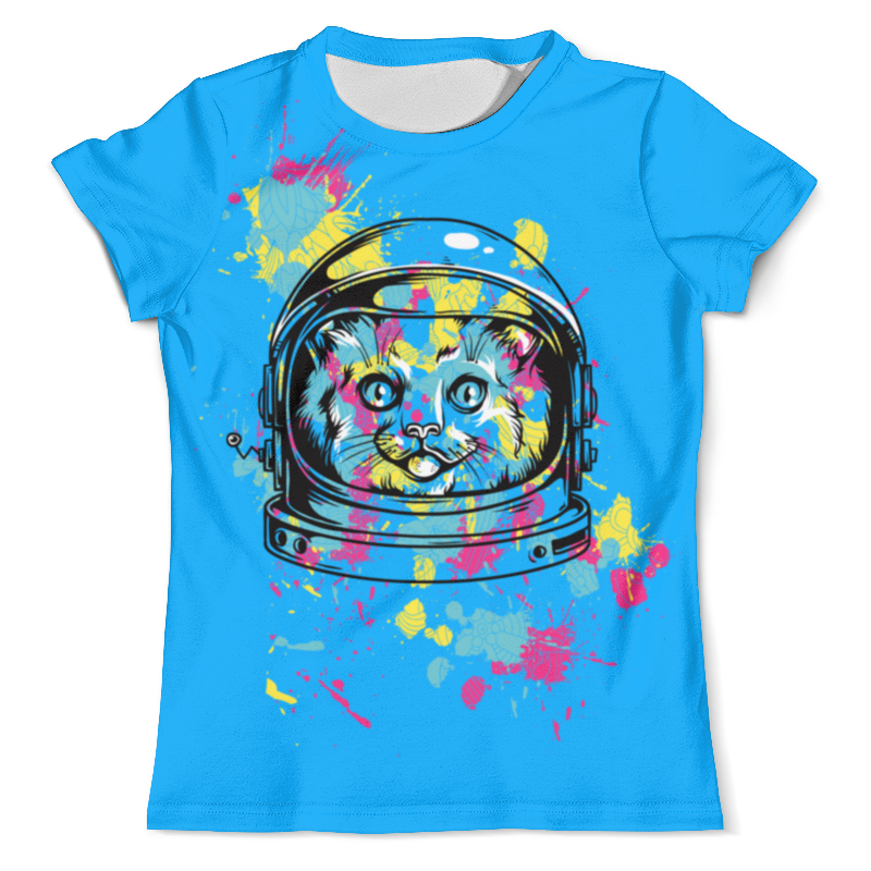 Printio Футболка с полной запечаткой (мужская) Кот космонавт мужская футболка кот в космосе s белый