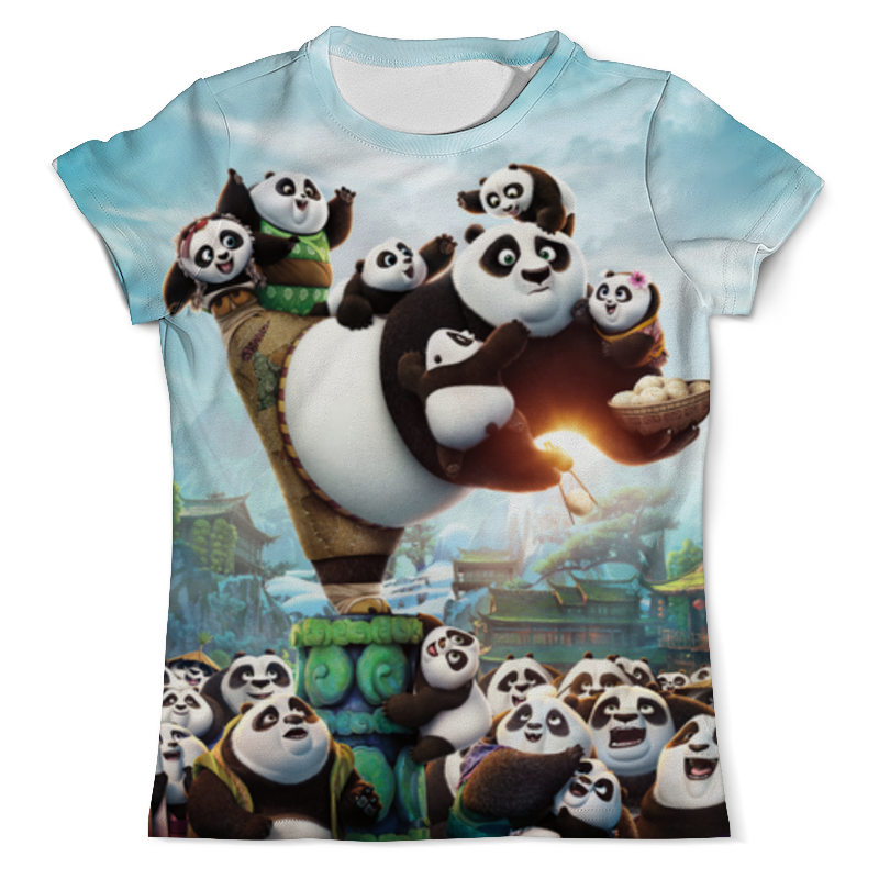 printio футболка с полной запечаткой для девочек кунг фу панда Printio Футболка с полной запечаткой (мужская) Кунг-фу панда