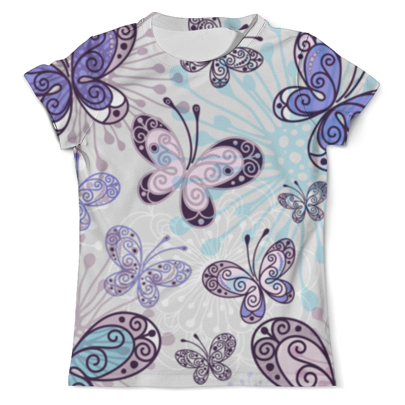 Printio Футболка с полной запечаткой (мужская) Фиолетовые бабочки printio футболка с полной запечаткой для девочек фиолетовые бабочки