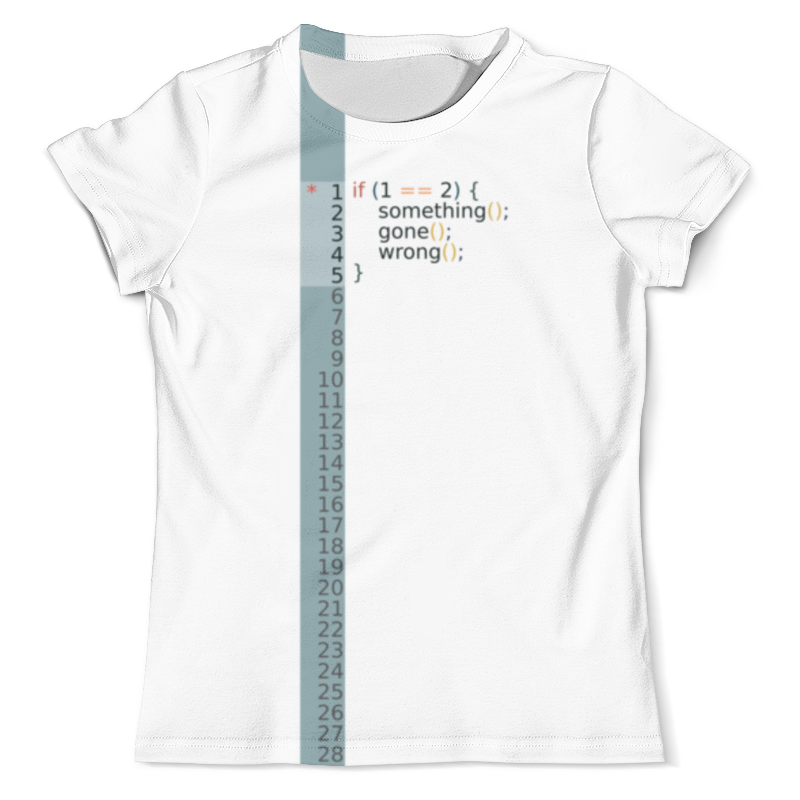 Printio Футболка с полной запечаткой (мужская) Если один равен двум