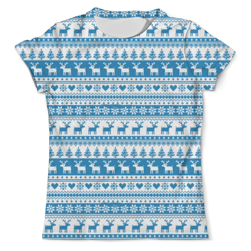 Printio Футболка с полной запечаткой (мужская) Свитер с оленями printio футболка с полной запечаткой мужская санта с оленями