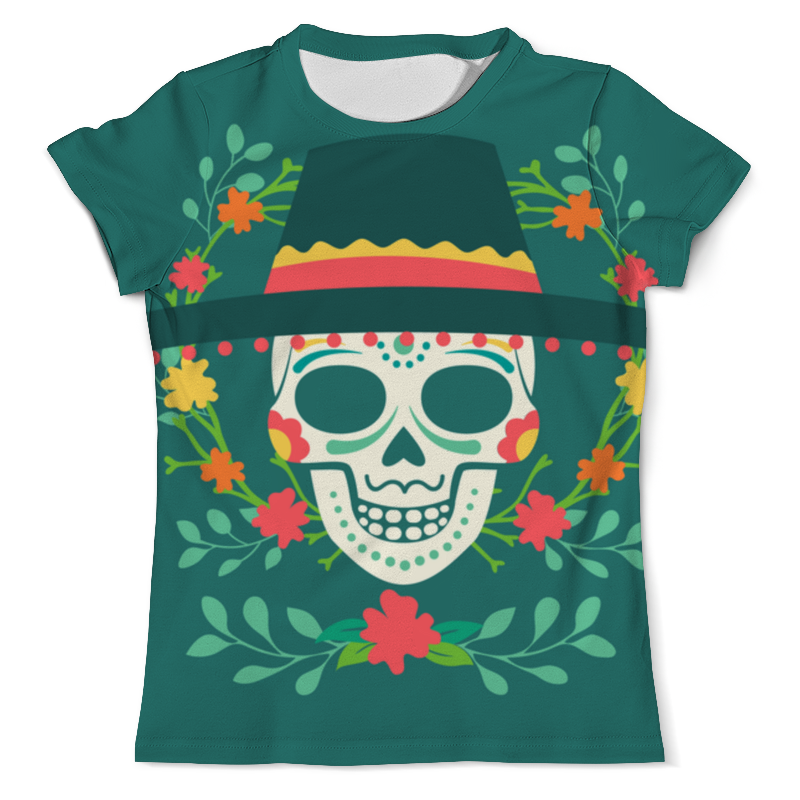 Printio Футболка с полной запечаткой (мужская) Мексиканец (череп) printio футболка с полной запечаткой для девочек мексиканец череп