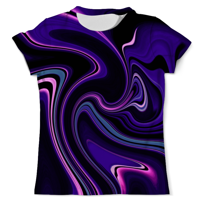 Printio Футболка с полной запечаткой (мужская) Черно-синие краски