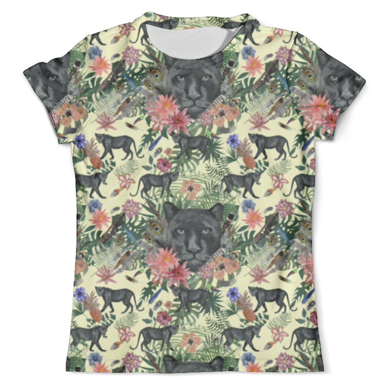Printio Футболка с полной запечаткой (мужская) Flora & panther design ( day) printio футболка с полной запечаткой мужская flora design