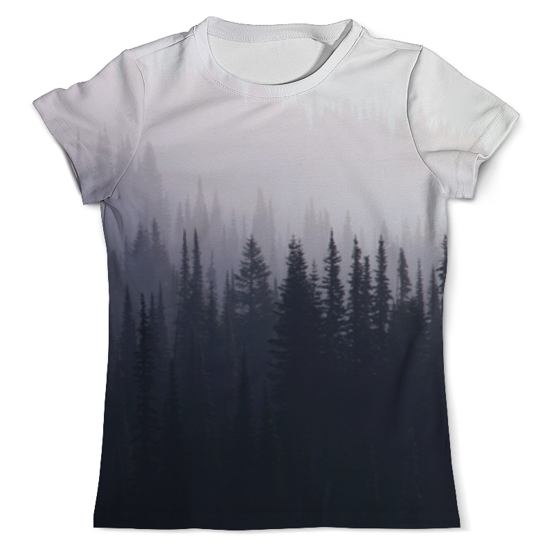 Printio Футболка с полной запечаткой (мужская) Туман в лесу printio футболка с полной запечаткой мужская олень в лесу