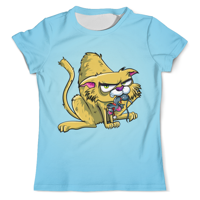 Printio Футболка с полной запечаткой (мужская) Злобный котик printio футболка с полной запечаткой мужская злобный котик