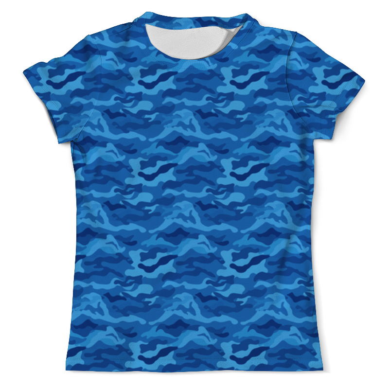 Printio Футболка с полной запечаткой (мужская) Камуфляж синий printio футболка с полной запечаткой мужская камуфляж синий