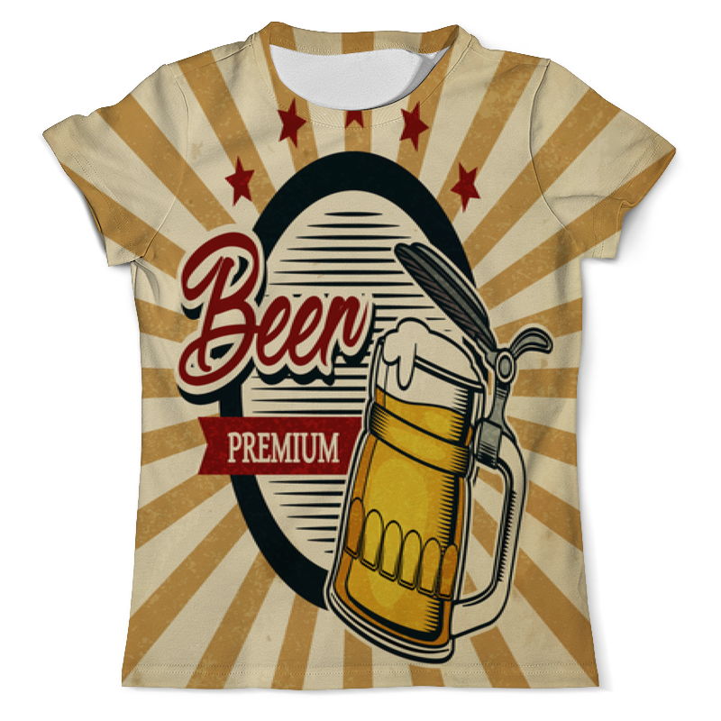 Printio Футболка с полной запечаткой (мужская) Beer premium printio футболка с полной запечаткой мужская bear beer медведь