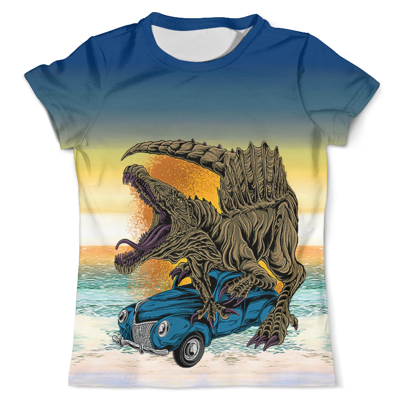 Printio Футболка с полной запечаткой (мужская) Атака динозавра printio футболка с полной запечаткой мужская яйца динозавра