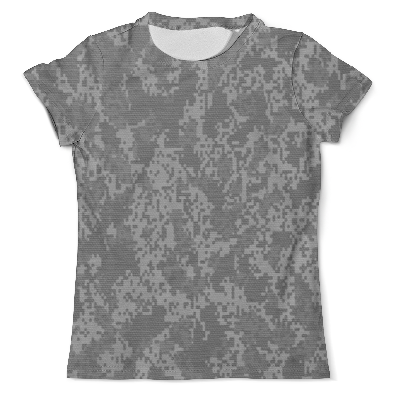 Printio Футболка с полной запечаткой (мужская) Серый пиксельный камуфляж printio футболка с полной запечаткой для девочек серый пиксельный камуфляж