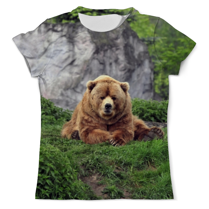 Printio Футболка с полной запечаткой (мужская) Медведь мужская футболка медведь l черный