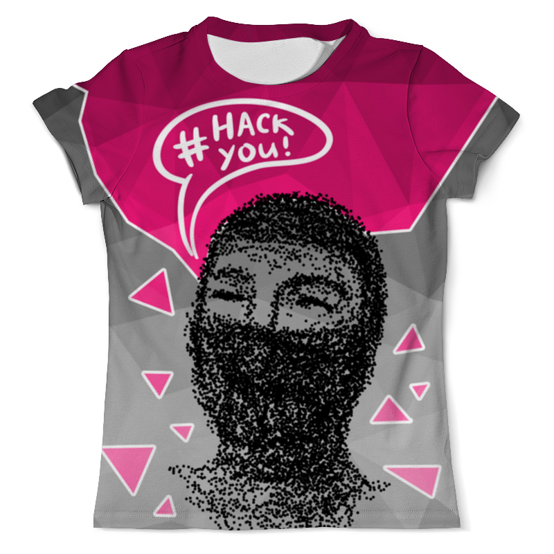 Printio Футболка с полной запечаткой (мужская) Hack you printio футболка с полной запечаткой мужская череп life hack