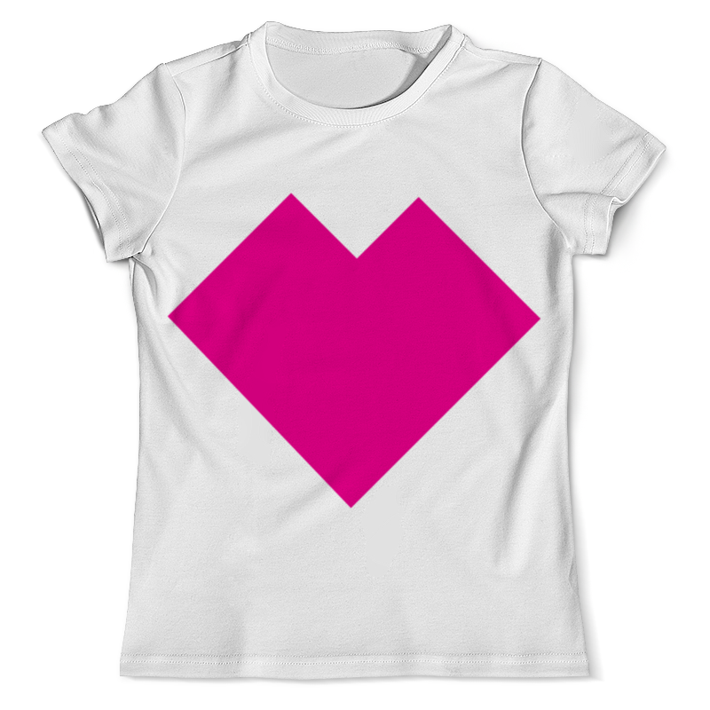 Printio Футболка с полной запечаткой (мужская) Розовое сердце танграм printio футболка с полной запечаткой для девочек розовое сердце