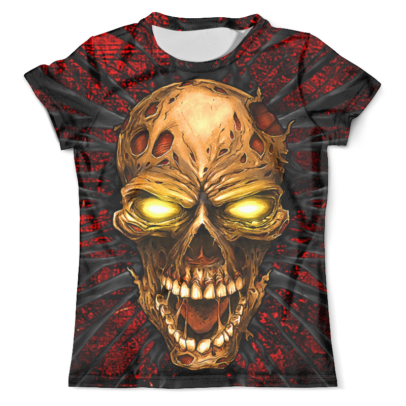Printio Футболка с полной запечаткой (мужская) Zombie skull_ printio футболка с полной запечаткой мужская zombie design