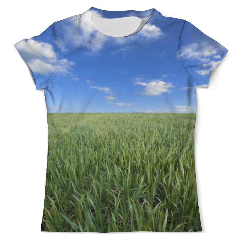 Printio Футболка с полной запечаткой (мужская) Поле летнее printio футболка с полной запечаткой мужская летнее поле ясным днем