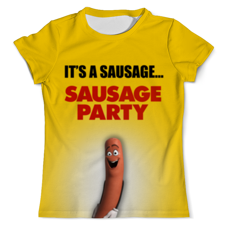 Printio Футболка с полной запечаткой (мужская) Sausage party - полный расколбас!