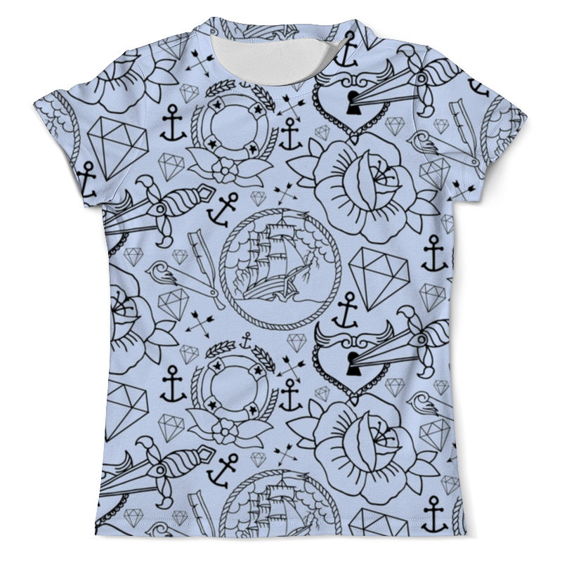 Printio Футболка с полной запечаткой (мужская) Морская тема printio футболка с полной запечаткой мужская морская тема