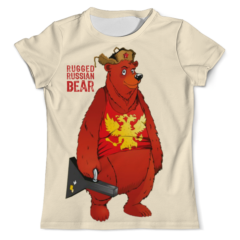 Printio Футболка с полной запечаткой (мужская) Rugged russian bear printio футболка с полной запечаткой мужская putin love russian bear