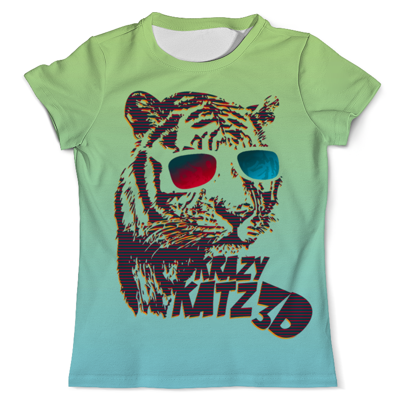 Printio Футболка с полной запечаткой (мужская) Тигр 3 d