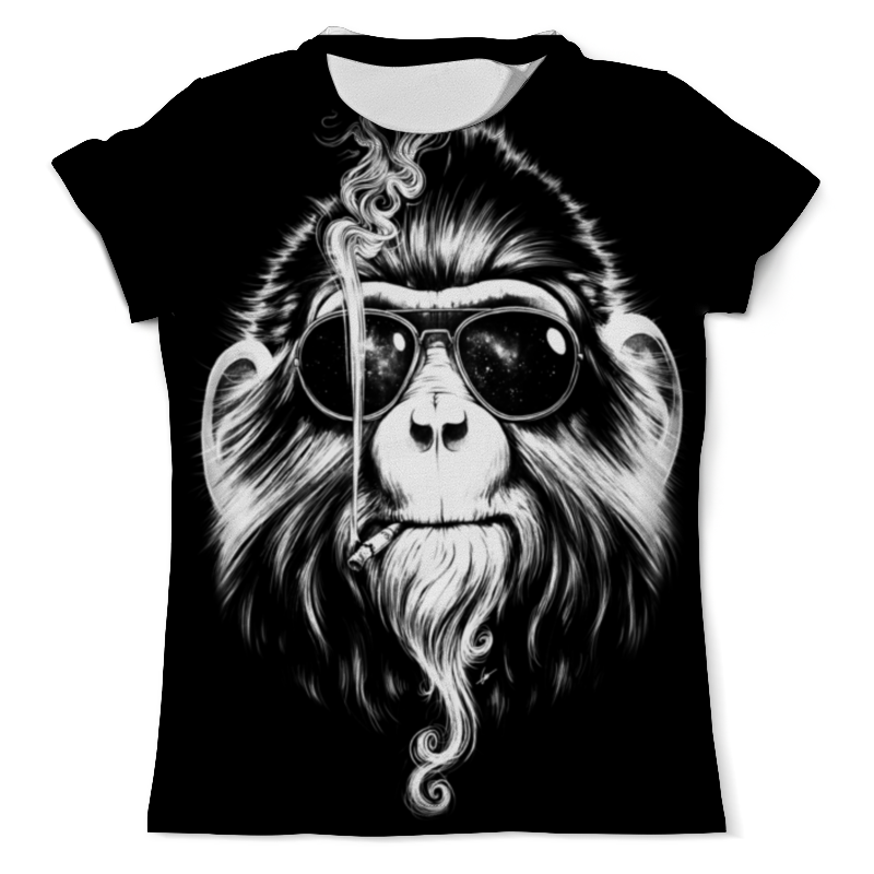 Printio Футболка с полной запечаткой (мужская) Курящая обезьяна printio футболка с полной запечаткой женская курящая обезьяна