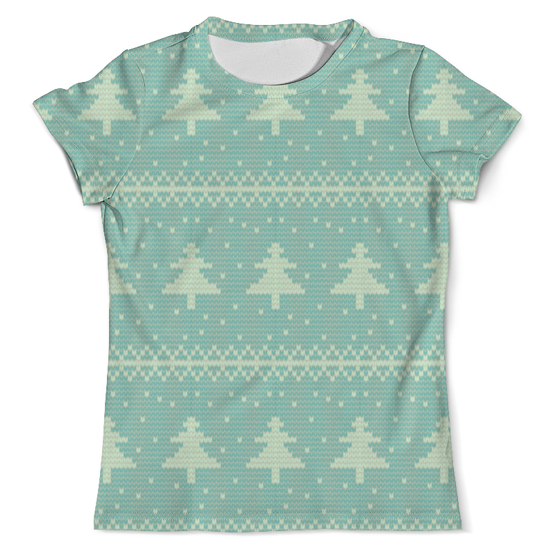 printio футболка с полной запечаткой для девочек новогодняя елка Printio Футболка с полной запечаткой (мужская) Елка новогодняя