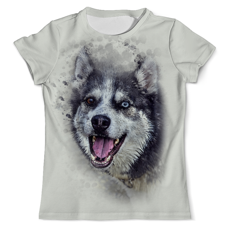 Printio Футболка с полной запечаткой (мужская) Хаска printio футболка с полной запечаткой мужская сибирский волк