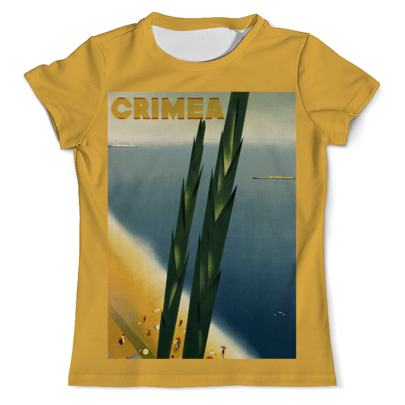 Printio Футболка с полной запечаткой (мужская) Крым винтаж printio футболка с полной запечаткой мужская маяк винтаж