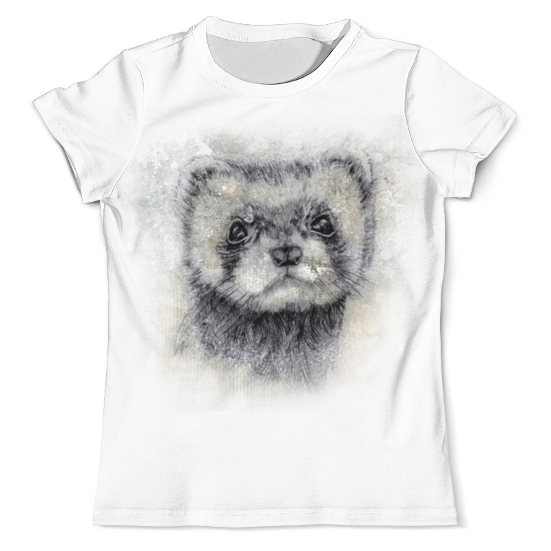 printio футболка с полной запечаткой мужская рисунок дочки Printio Футболка с полной запечаткой (мужская) Рисунок животного хорька.