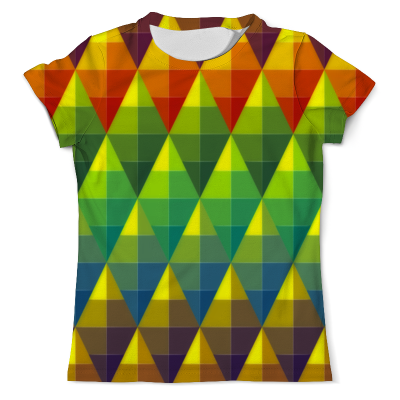 Printio Футболка с полной запечаткой (мужская) Треугольники цветов printio футболка с полной запечаткой мужская фантасмагория цветов
