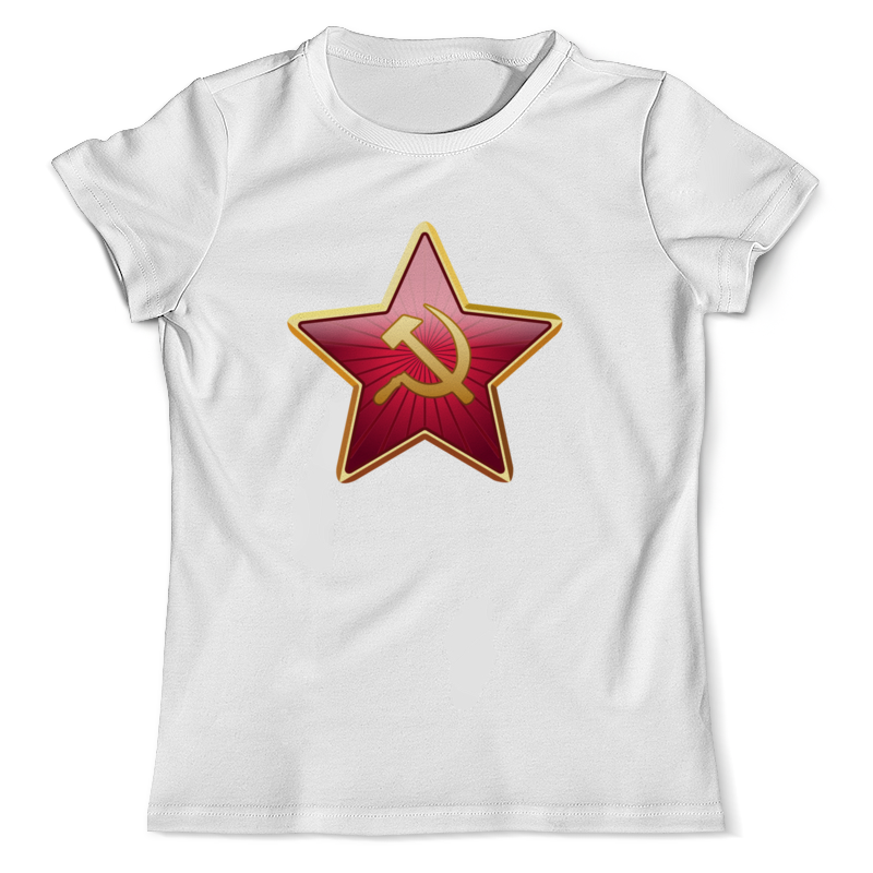 Printio Футболка с полной запечаткой (мужская) Красная звезда с серпом и молотом printio футболка с полной запечаткой женская красная звезда с серпом и молотом