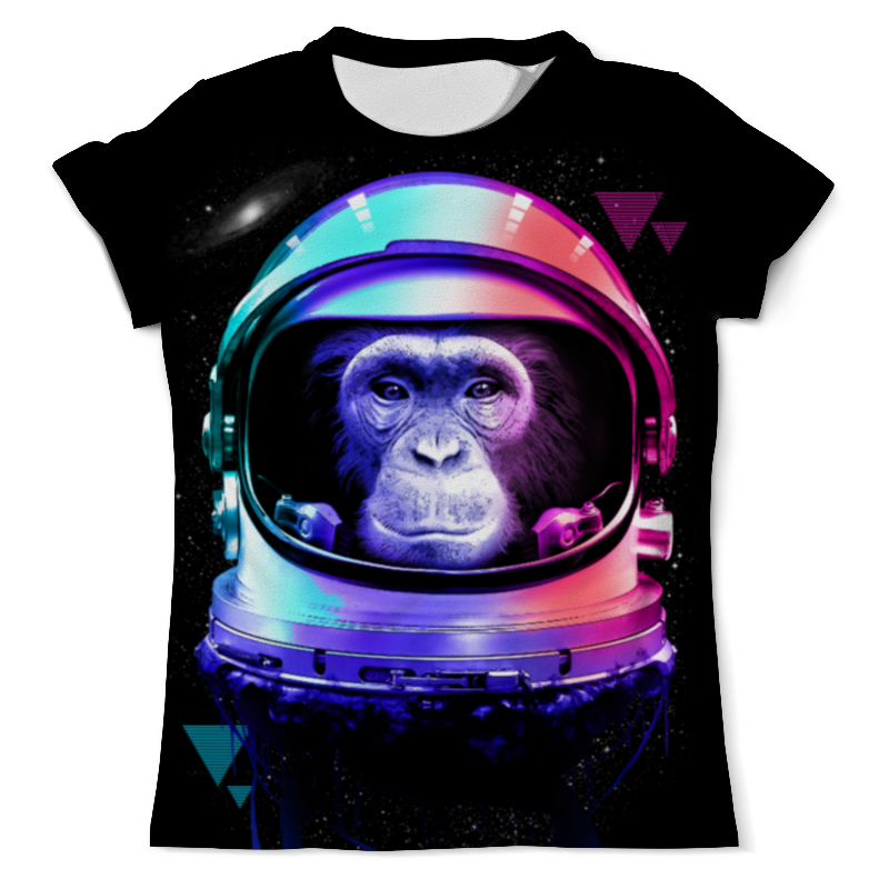 Printio Футболка с полной запечаткой (мужская) Обезьяна космонавт printio футболка с полной запечаткой мужская обезьяна