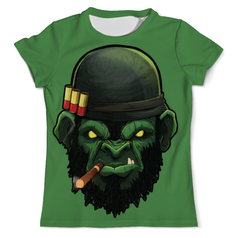 Printio Футболка с полной запечаткой (мужская) War monkey/обезьяна printio футболка с полной запечаткой для девочек war monkey обезьяна