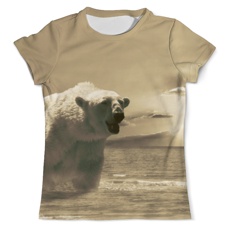 Printio Футболка с полной запечаткой (мужская) Белый медведь printio футболка с полной запечаткой мужская белый медведь