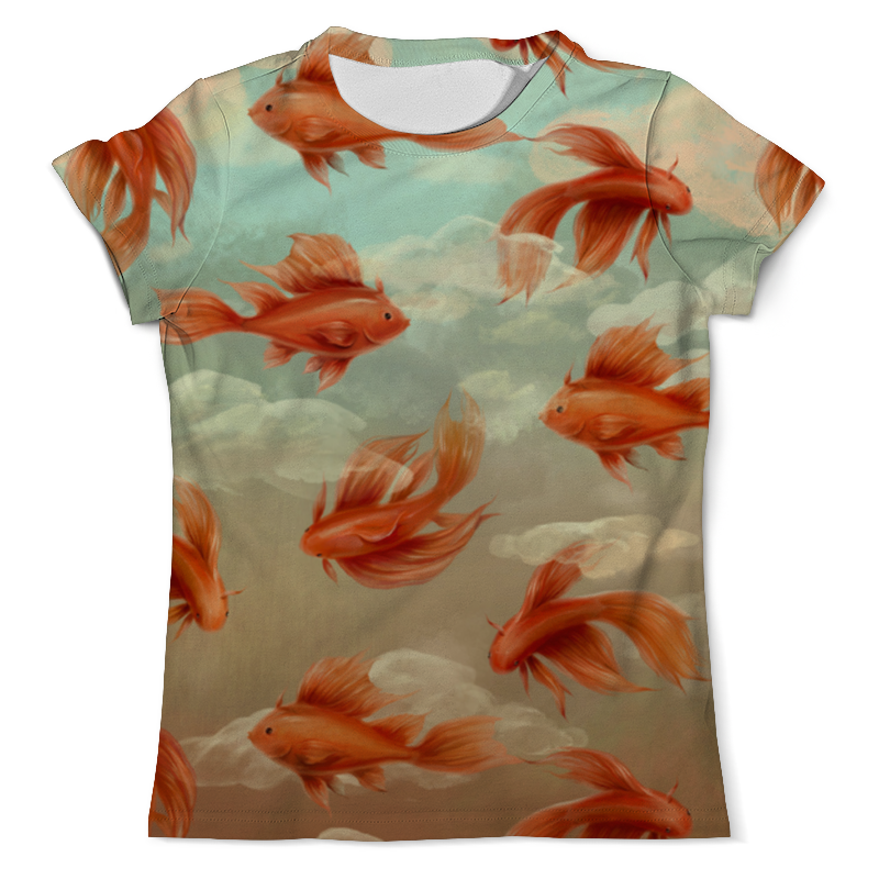 Printio Футболка с полной запечаткой (мужская) Золотые рыбки printio футболка с полной запечаткой женская золотые рыбки