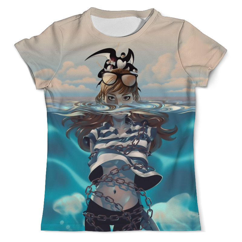 Printio Футболка с полной запечаткой (мужская) Морское приключение printio футболка с полной запечаткой мужская морское приключение