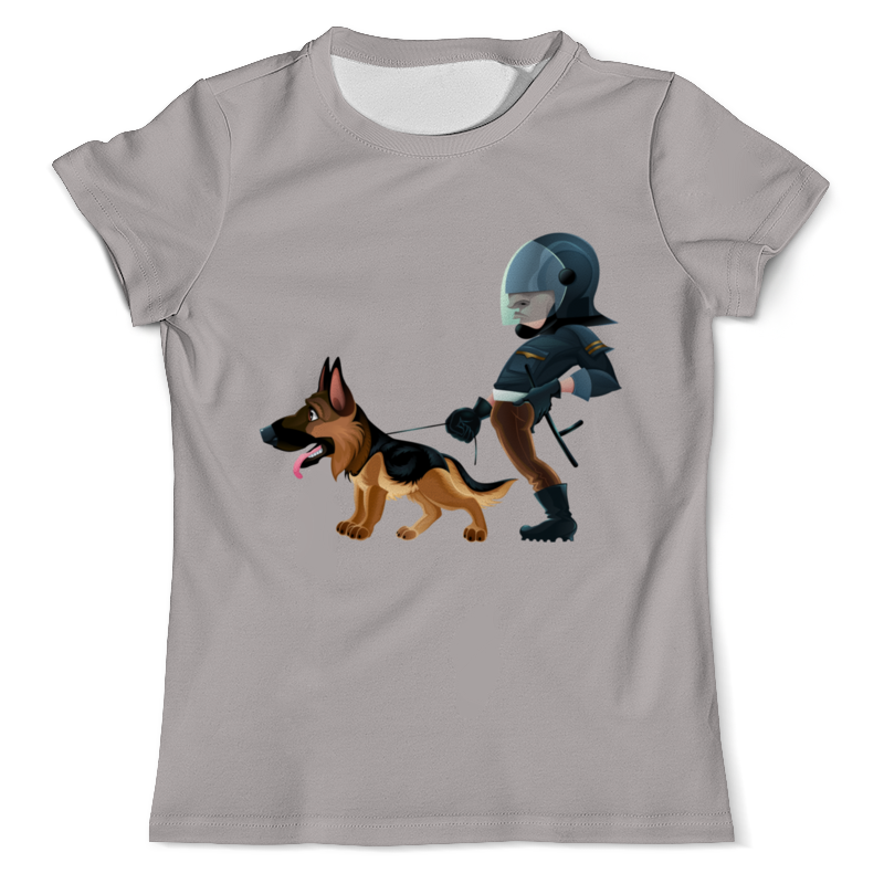 Printio Футболка с полной запечаткой (мужская) Коп с собакой printio футболка с полной запечаткой для мальчиков кошечка с собакой