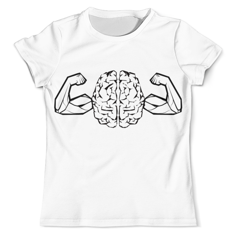printio футболка с полной запечаткой для девочек brain мозг Printio Футболка с полной запечаткой (мужская) Мозг сила