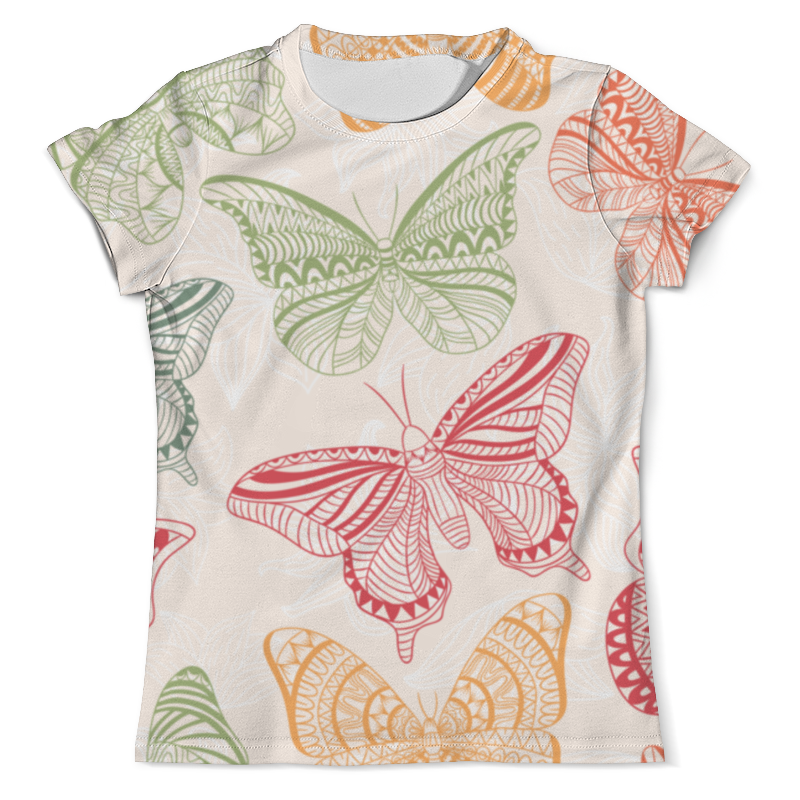 Printio Футболка с полной запечаткой (мужская) Бабочки printio футболка с полной запечаткой мужская разноцветные мухи