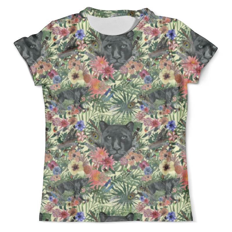 Printio Футболка с полной запечаткой (мужская) Flora & panther design (day) printio футболка с полной запечаткой мужская flora design