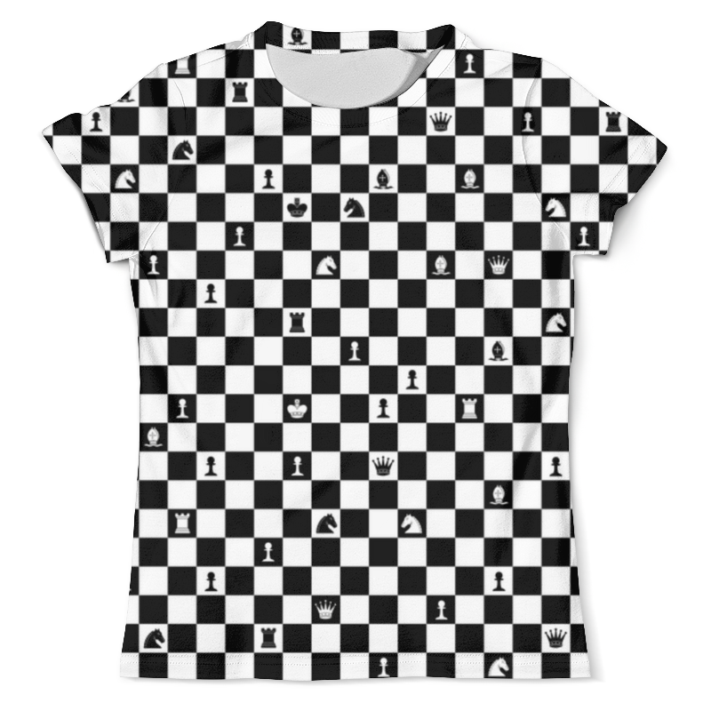 Printio Футболка с полной запечаткой (мужская) Шахматы printio футболка с полной запечаткой мужская черно белая геометрия