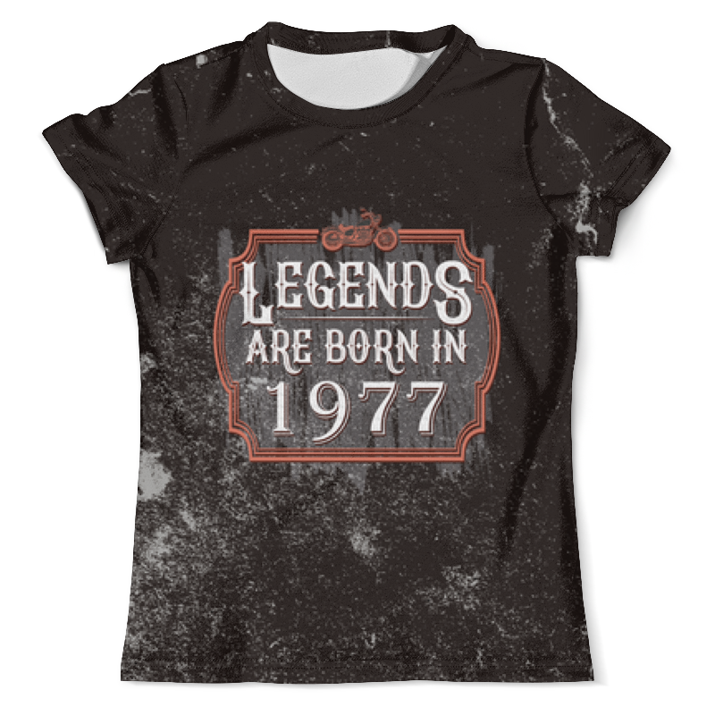 Printio Футболка с полной запечаткой (мужская) Legends are born in 1977 printio футболка с полной запечаткой мужская legends are born in 1977