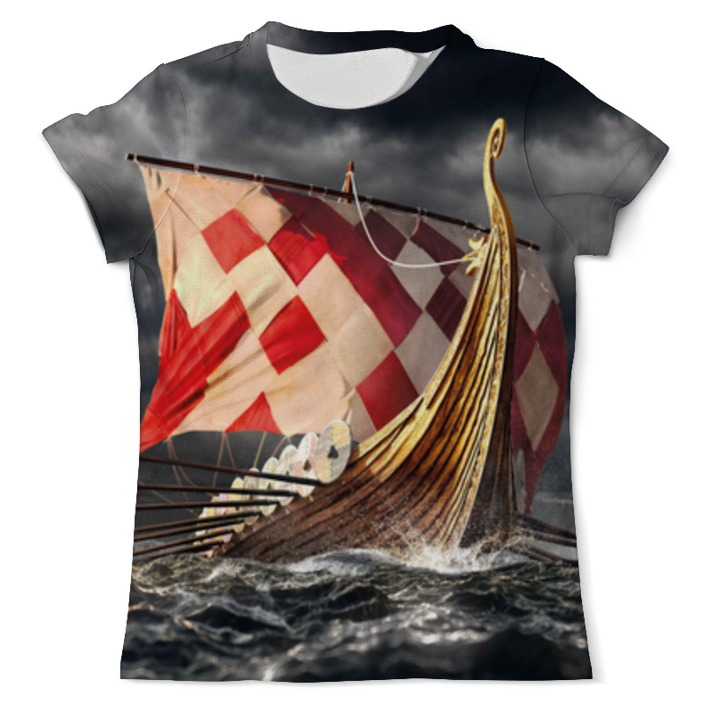 Printio Футболка с полной запечаткой (мужская) Корабли-дракон printio футболка с полной запечаткой мужская футболка корабли