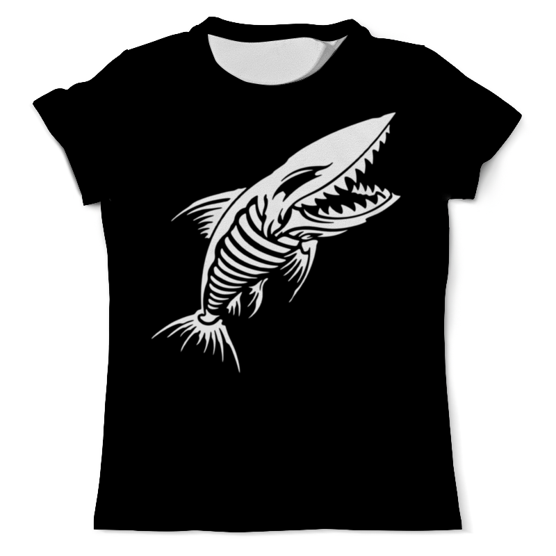 printio футболка с полной запечаткой мужская рыба капитан Printio Футболка с полной запечаткой (мужская) Рыба скелет (1)