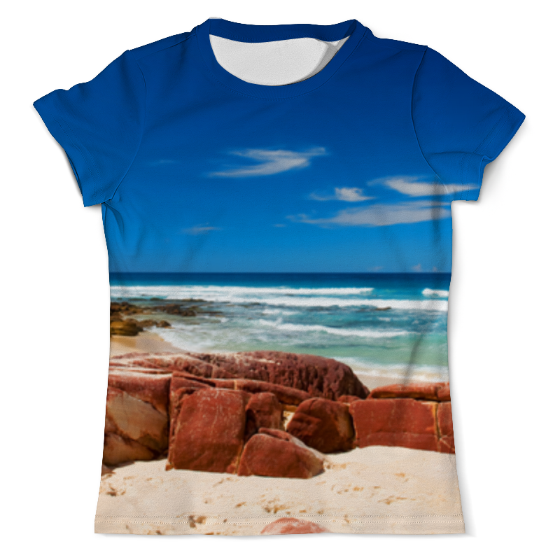 Printio Футболка с полной запечаткой (мужская) Берег у моря printio футболка с полной запечаткой мужская берег