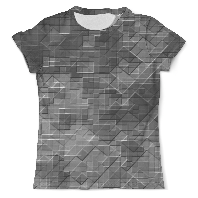 Printio Футболка с полной запечаткой (мужская) Пиксель-арт. черно-белый паттерн printio футболка с полной запечаткой мужская абстрактный черно белый концентрический узор