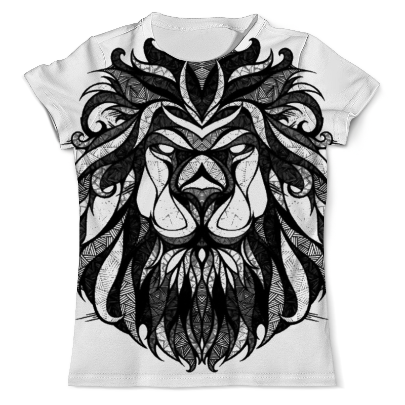 Printio Футболка с полной запечаткой (мужская) Лев в чёрно-белом варианте printio футболка с полной запечаткой мужская лев в чёрно белом варианте 2