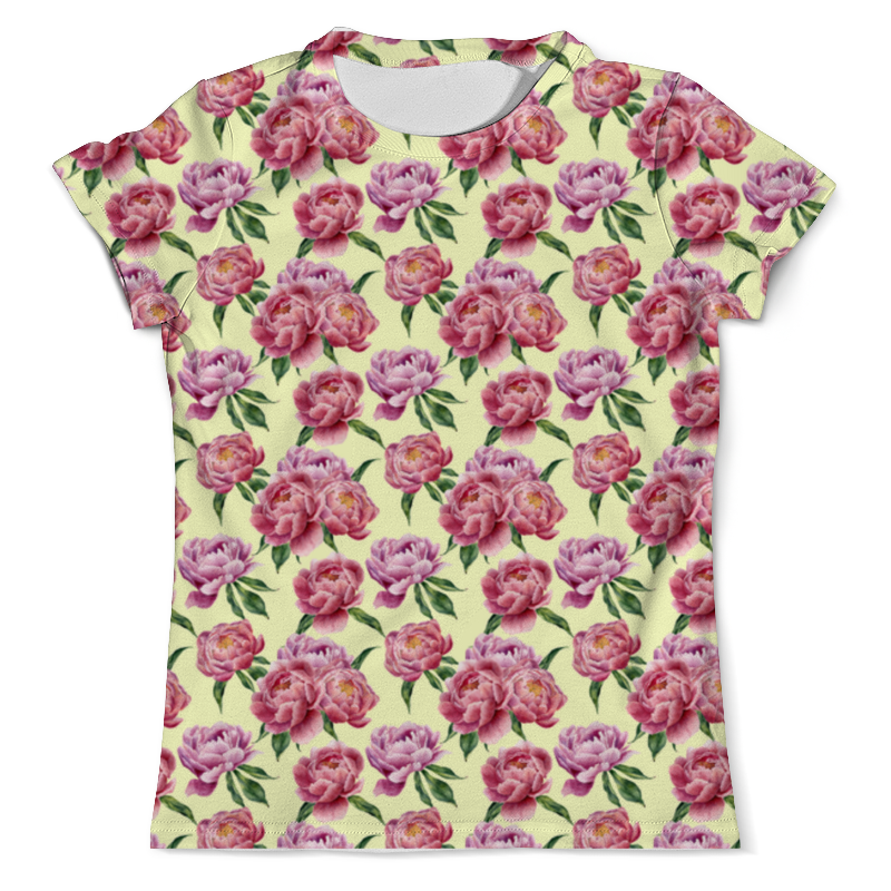 Printio Футболка с полной запечаткой (мужская) Пионы printio футболка с полной запечаткой женская акварельный цветы